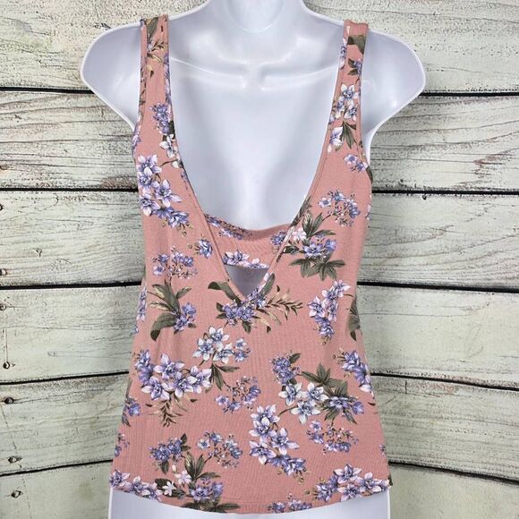 American Eagle XS Floral Soft & Sexy Crepe Tank - Picture 4 of 7